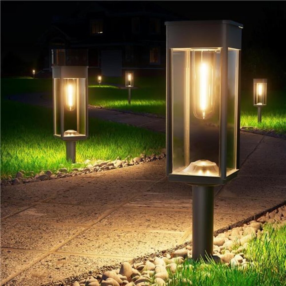 Bright Solar Pathway Lights Outdoor Waterproof IP65, 8 Pack Auto On/Off Solar